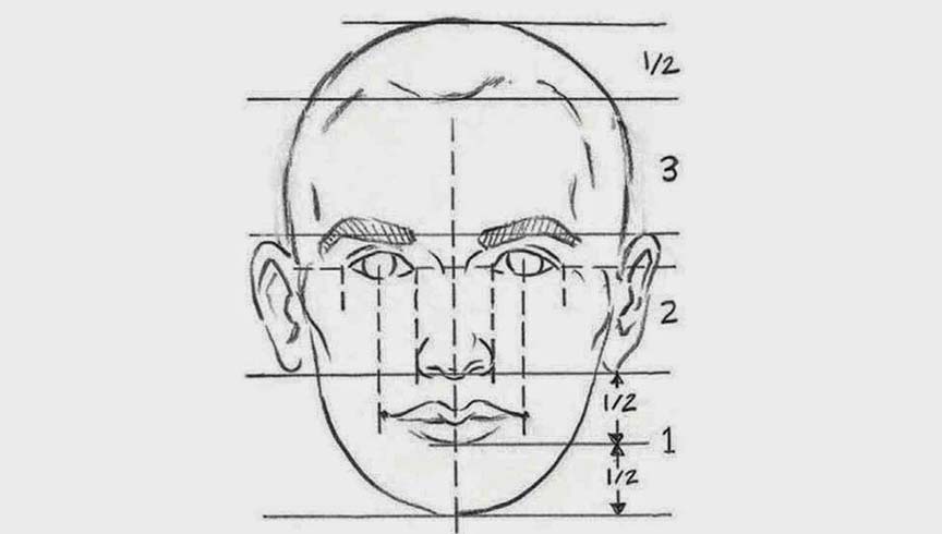 نکات آموزشی طراحی چهره تمام رخ